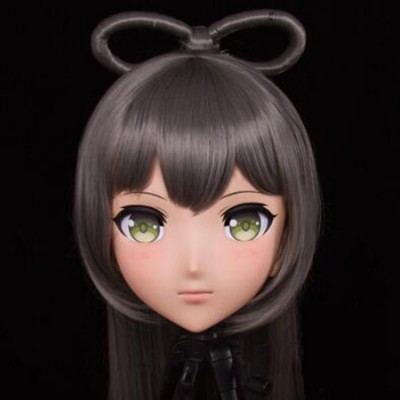 (MSM-01J) Custom Crossdress Female/Girl Resin 3/4 Head Cosplay Japanese Role Play Anime Luo Tianyi Kigurumi Mask 